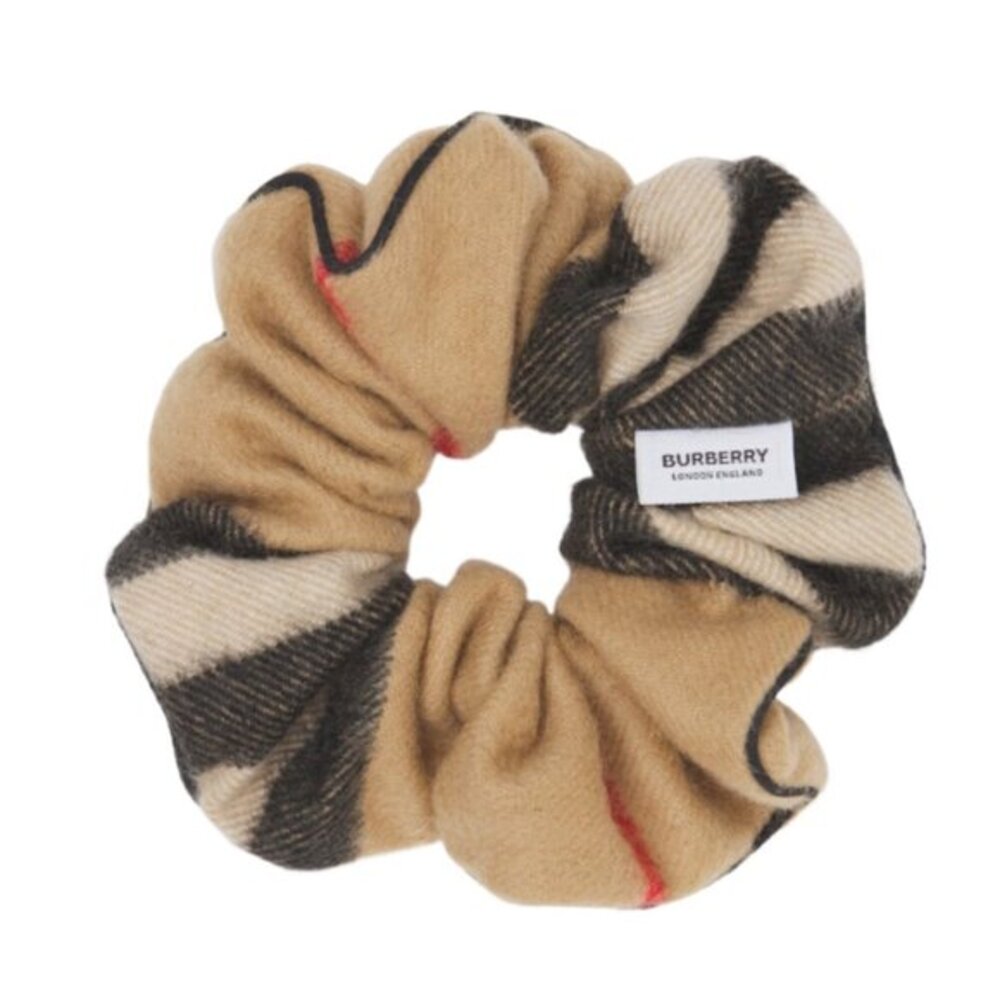 Burberry • Cashmere Check Scrunchie • Camel • Used 3-4 Times • Authentic